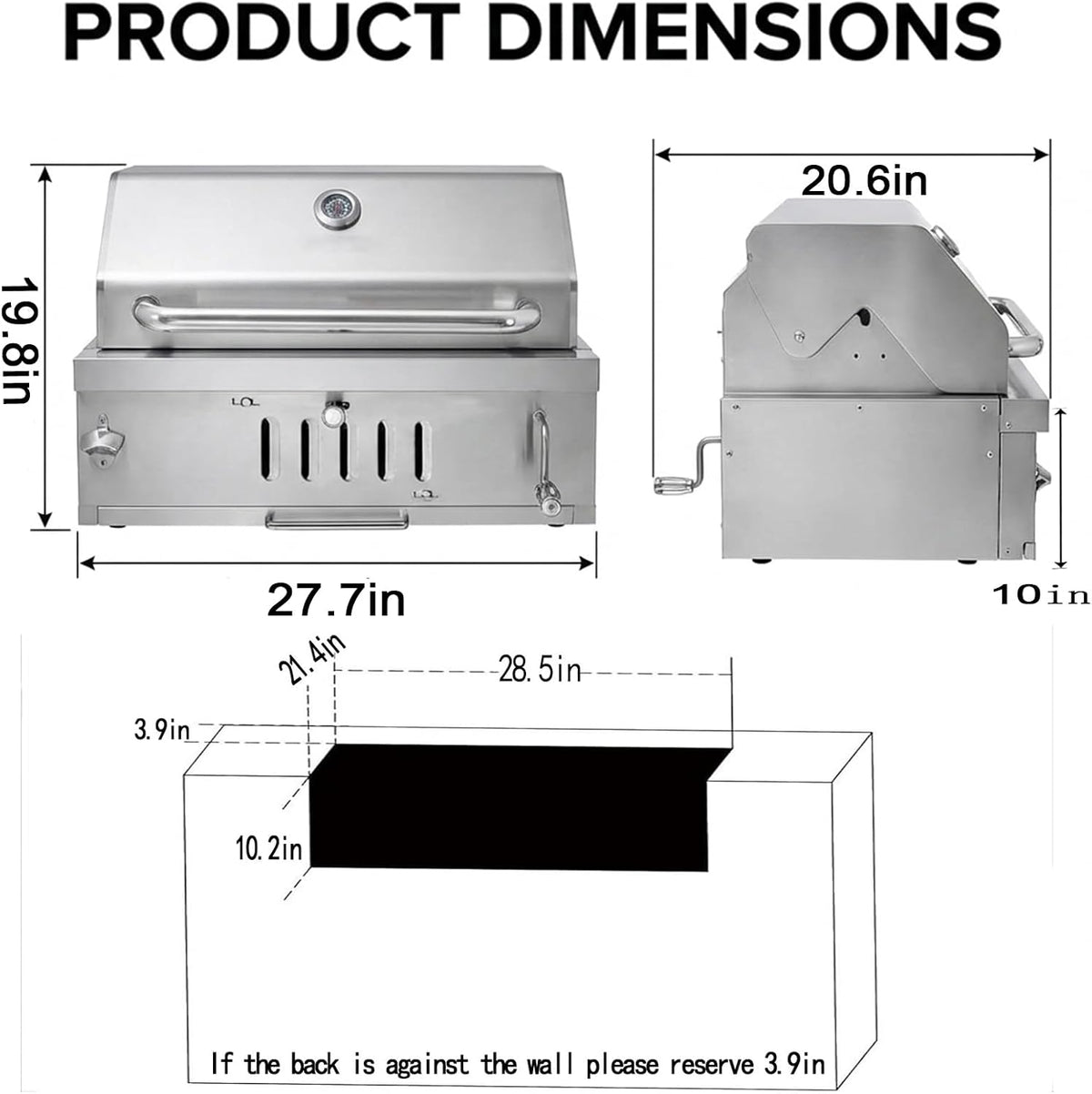Fdsag Built-In Charcoal Grill