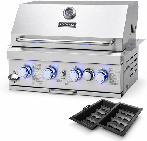 Hvlwyaz Built In Built-In Gas Grill - 4-Burner