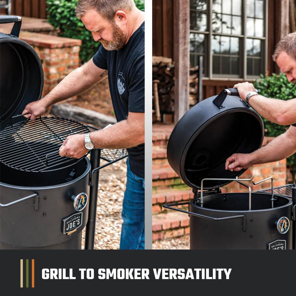 Oklahoma Joe's Bronco Pro Charcoal Smoker - 366 Sq In