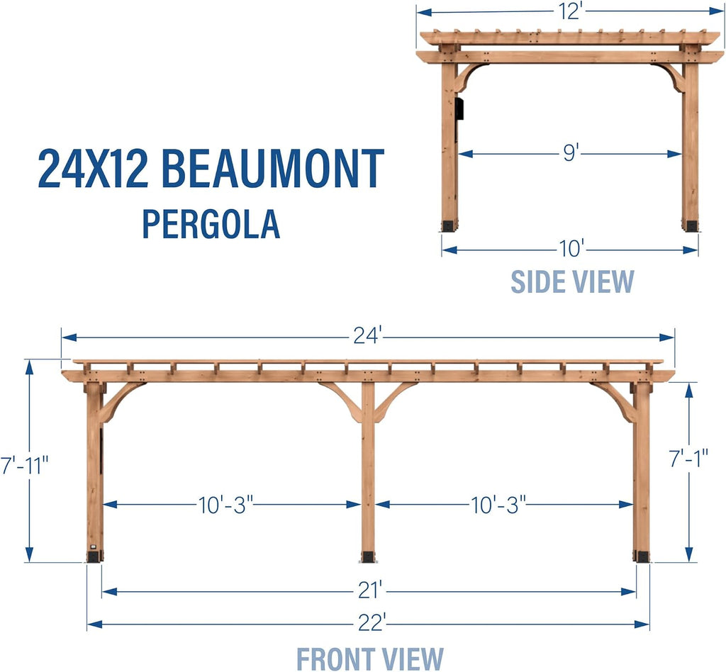 Backyard Discovery 24' x 12' Wood Gazebo