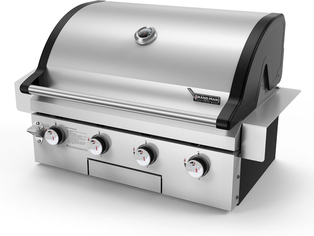 Brand-Man Built-In Built-In Gas Grill - 4-Burner