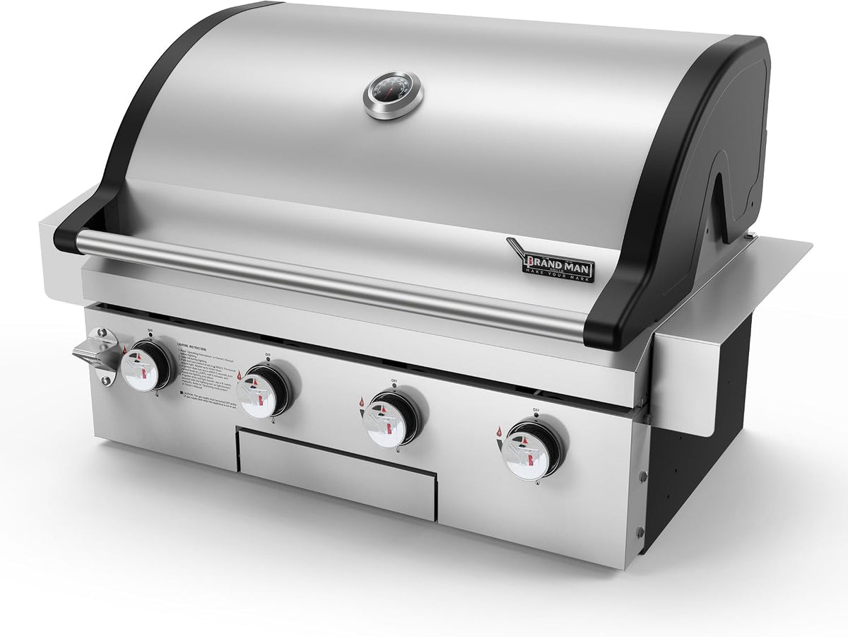 Brand-Man Built-In Built-In Gas Grill - 4-Burner