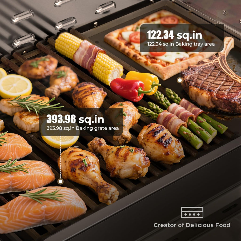 Electactic Built In Gas Grill - 4-Burner, 516 Sq In