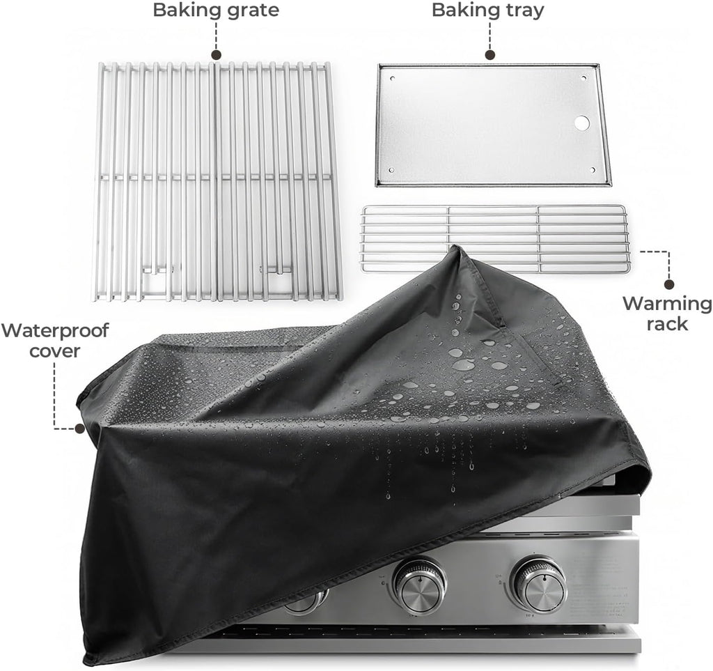 Electactic Built In Gas Grill - 4-Burner, 516 Sq In