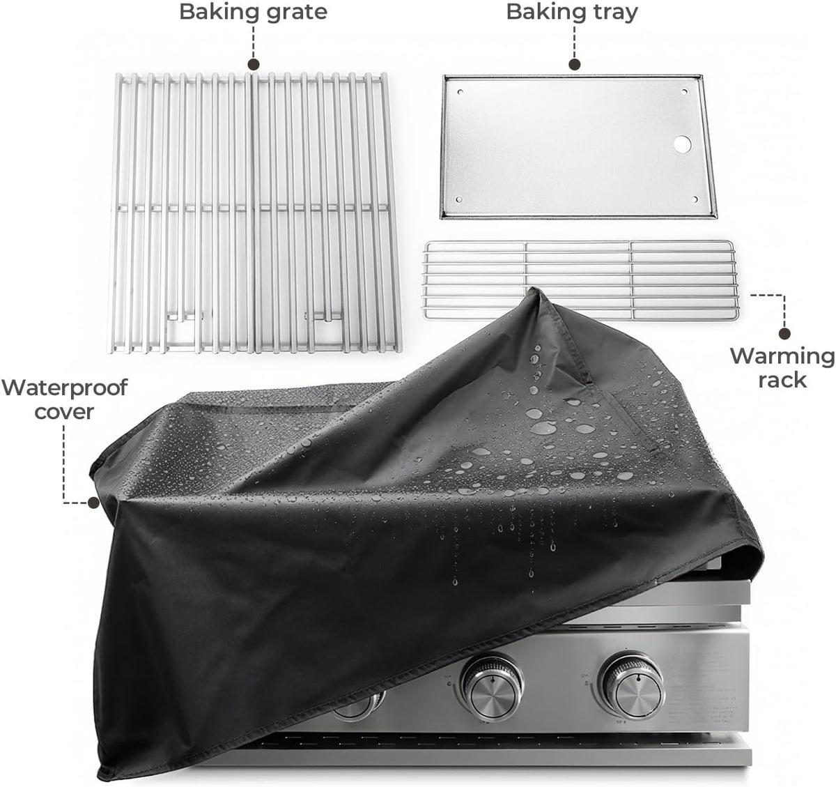 Electactic Built In Gas Grill - 4-Burner, 516 Sq In