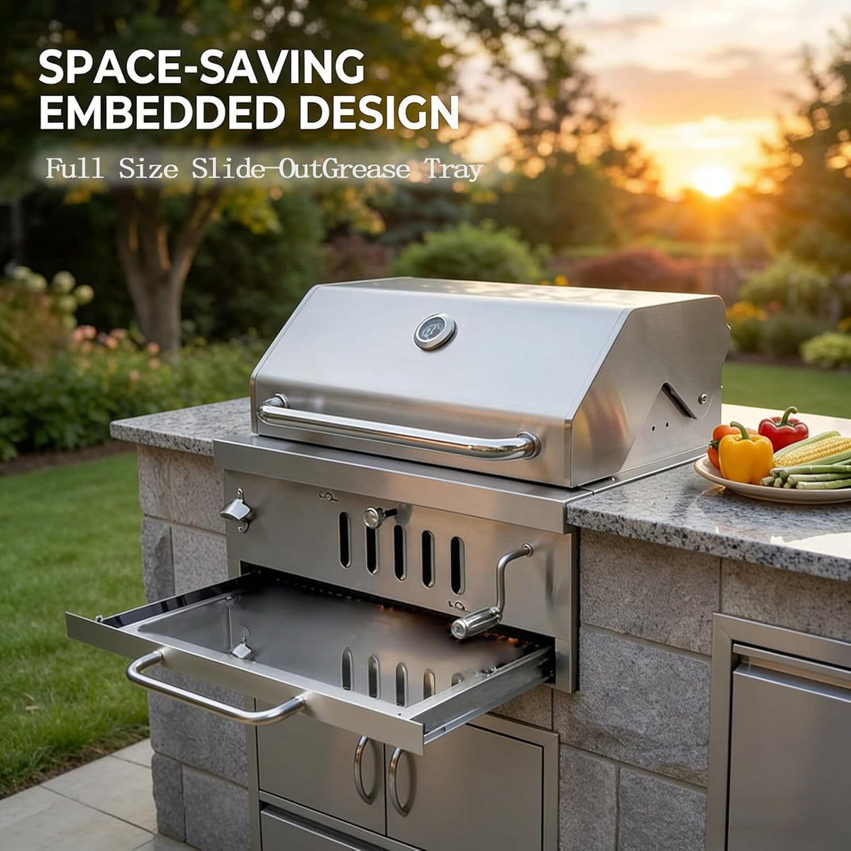 Fdsag Built-In Charcoal Grill