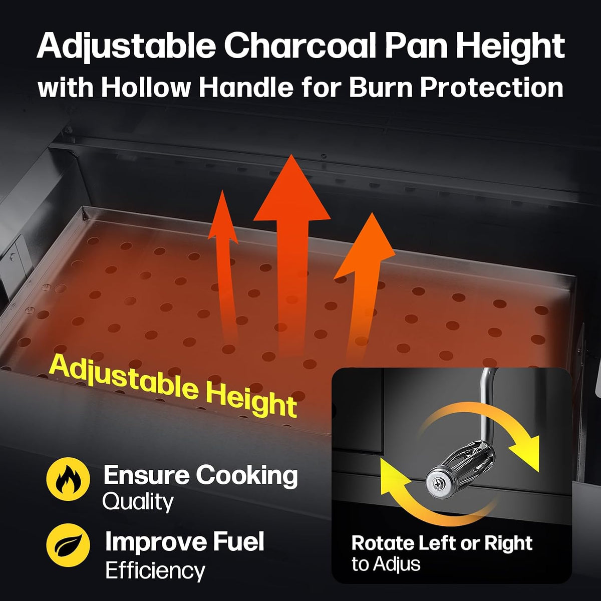 Hvlwyaz Built-In Charcoal Grill