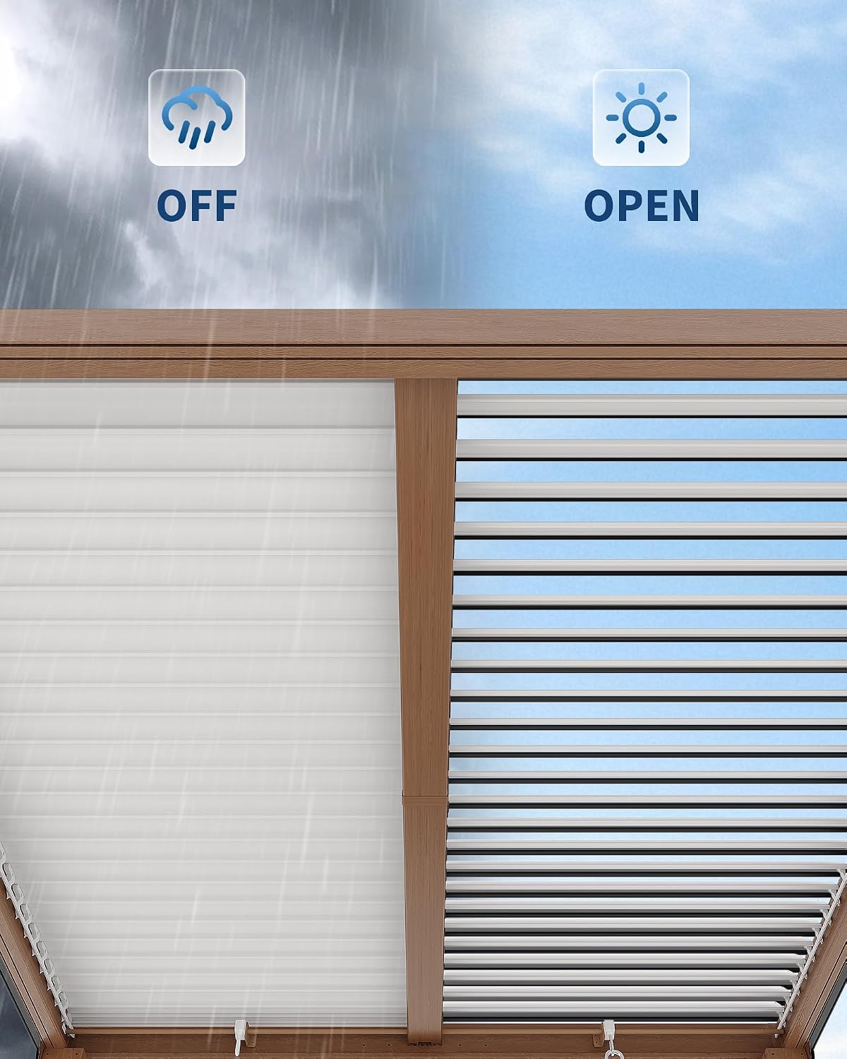 GarveeLife Louvered Pergola