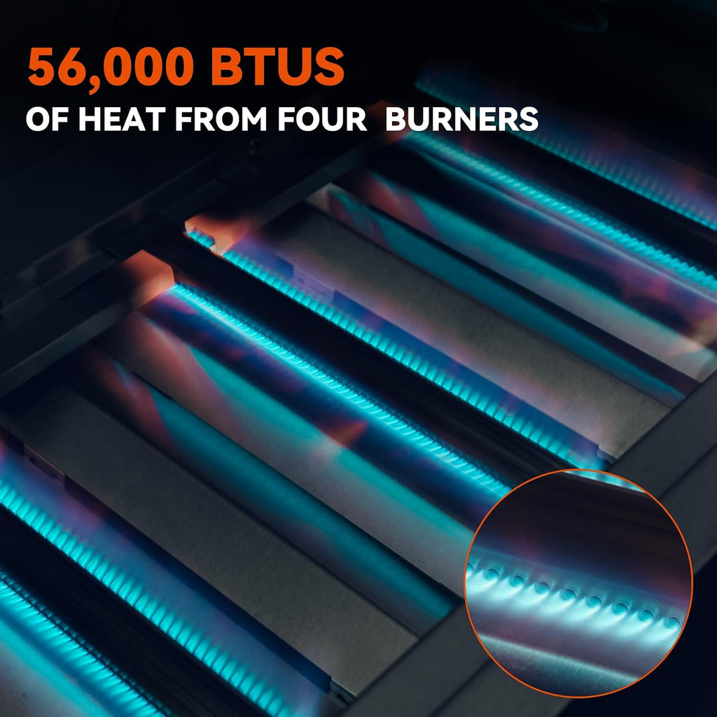 Hygrill Built-In Gas Grill - 4-Burner