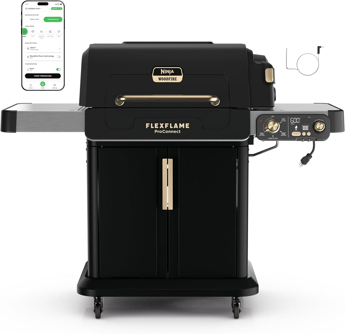 Ninja FlexFlame ProConnect Multi-Function Grill & Smoker