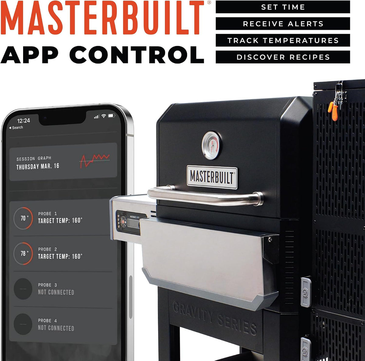 Masterbuilt Gravity Series 800 Charcoal Smoker - 800 Sq In