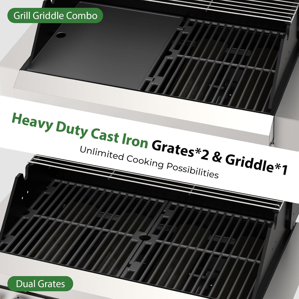 Brand-Man Built-In Built-In Gas Grill - 4-Burner