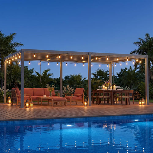 ADRERIC 10' x 13' Louvered Pergola