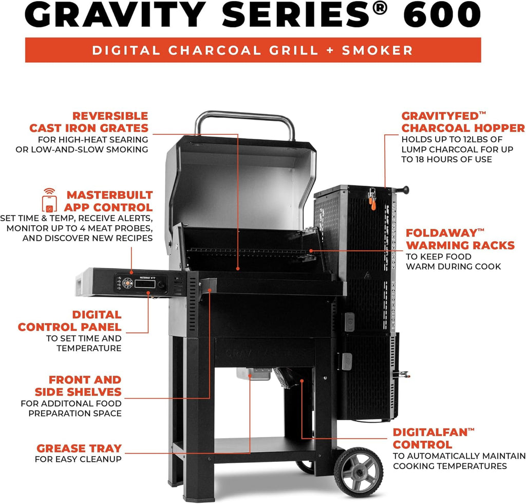 Masterbuilt Gravity Series 600 Charcoal Smoker