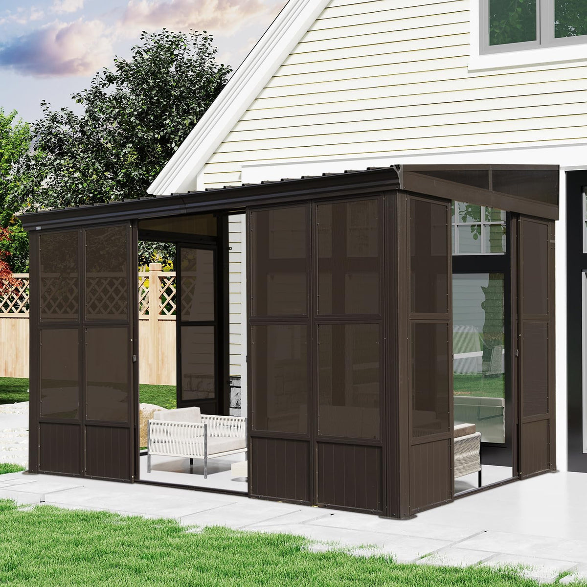 Domi 12' x 14' Lean-to Gazebo