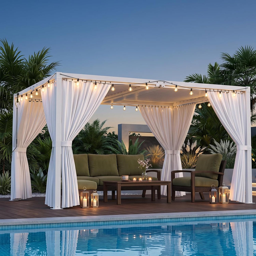ADRERIC 10' x 13' Louvered Pergola