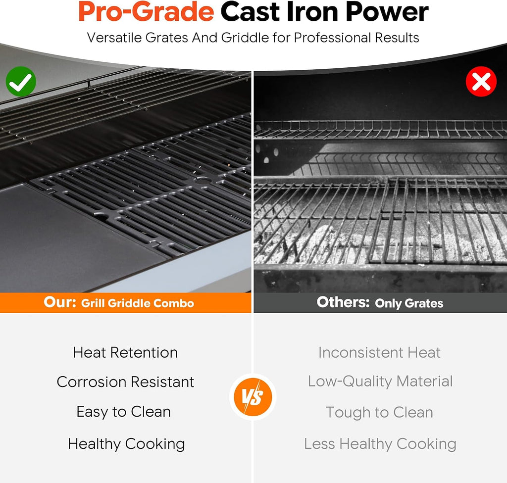 Brand-Man Built-In Gas Grill - 6-Burner
