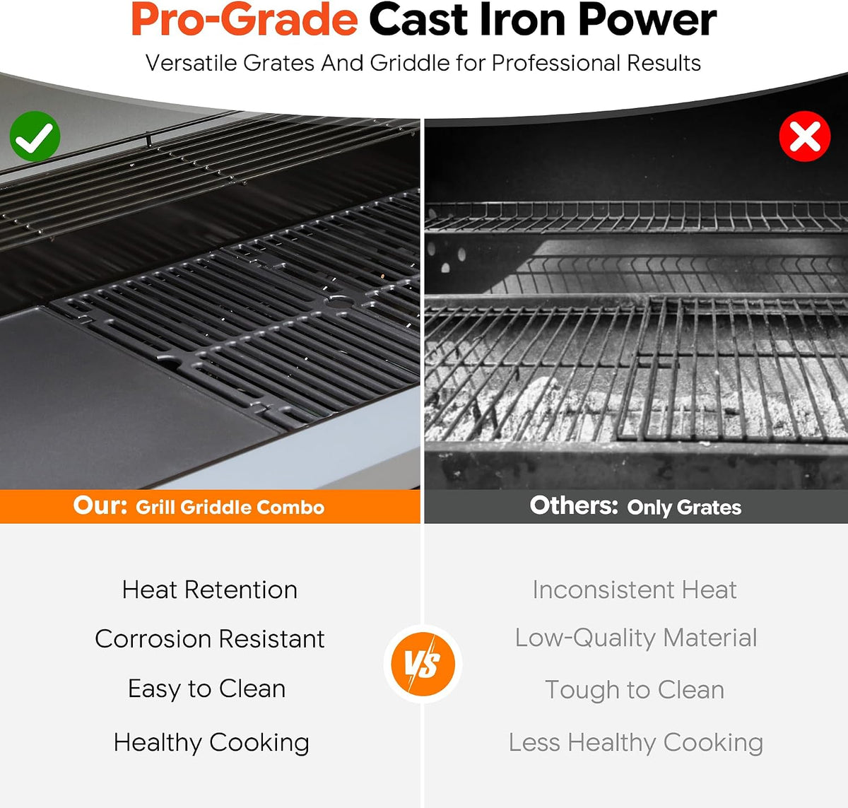 Brand-Man Built-In Gas Grill - 6-Burner