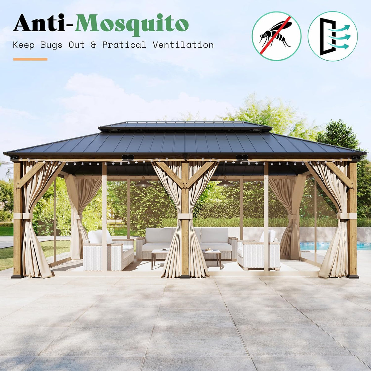 AMERLIFE 12' x 20' Hardtop Gazebo