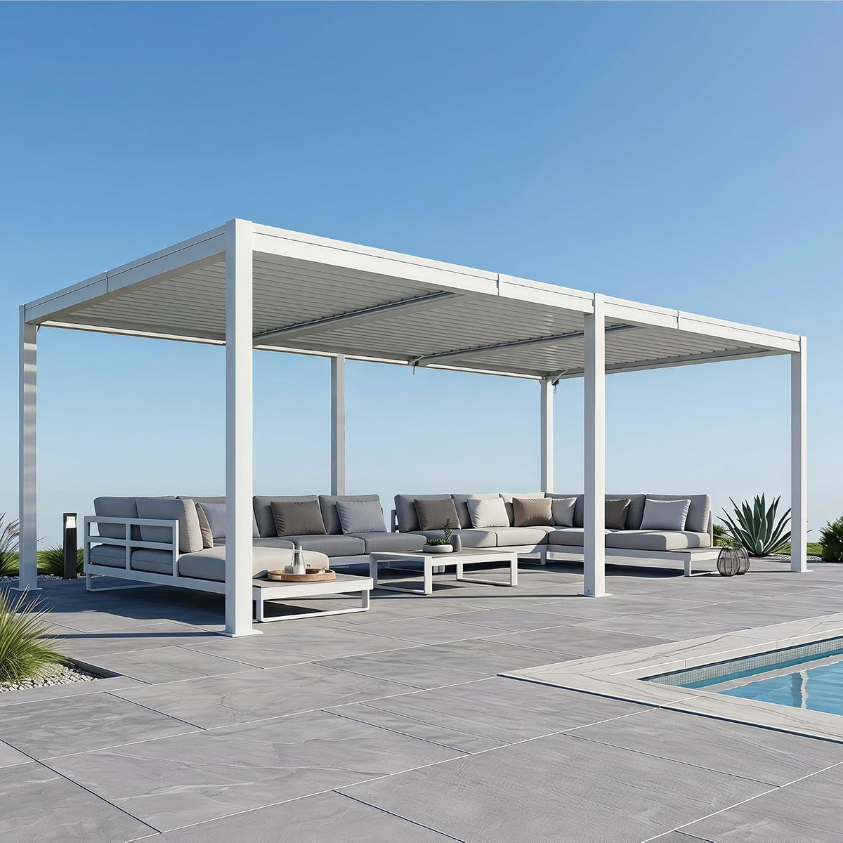 Domi 14' x 24' Louvered Pergola