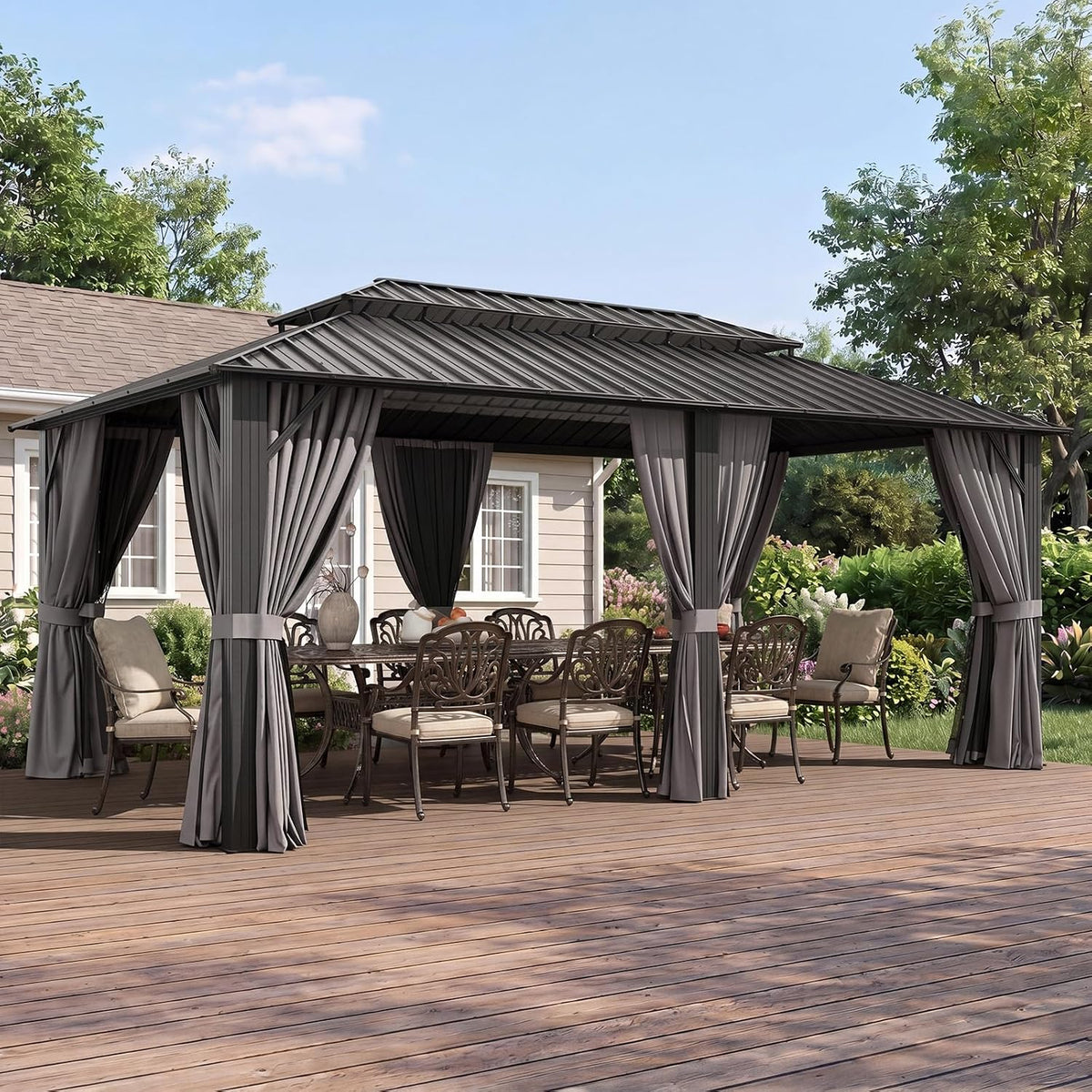 Aoxun 20' x 12' Hardtop Gazebo