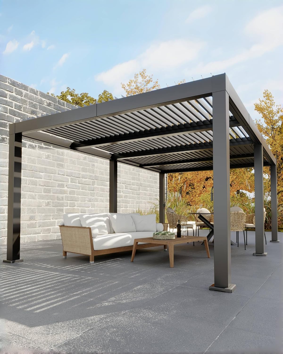 GarveeLife Louvered Pergola