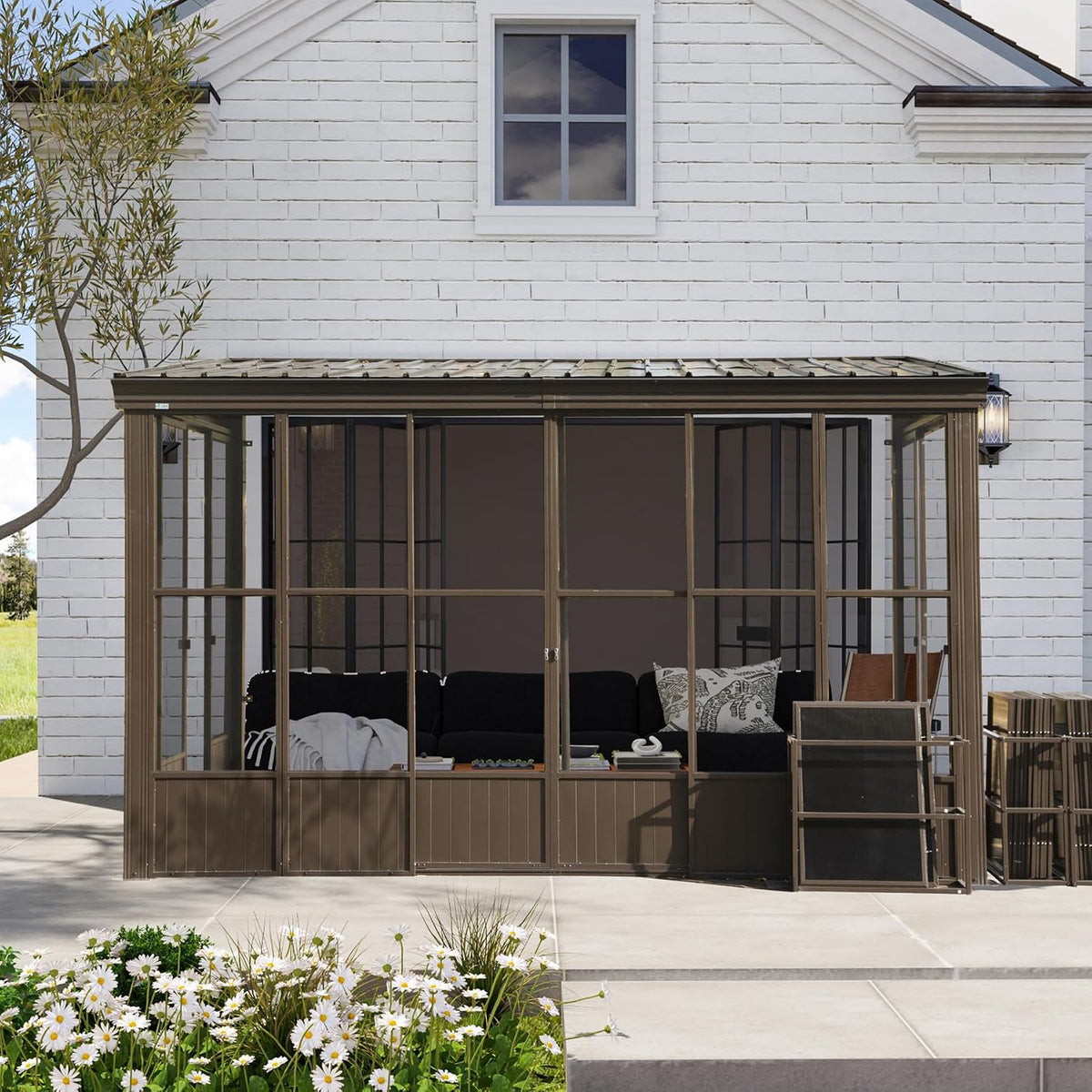 Domi 12' x 14' Lean-to Gazebo