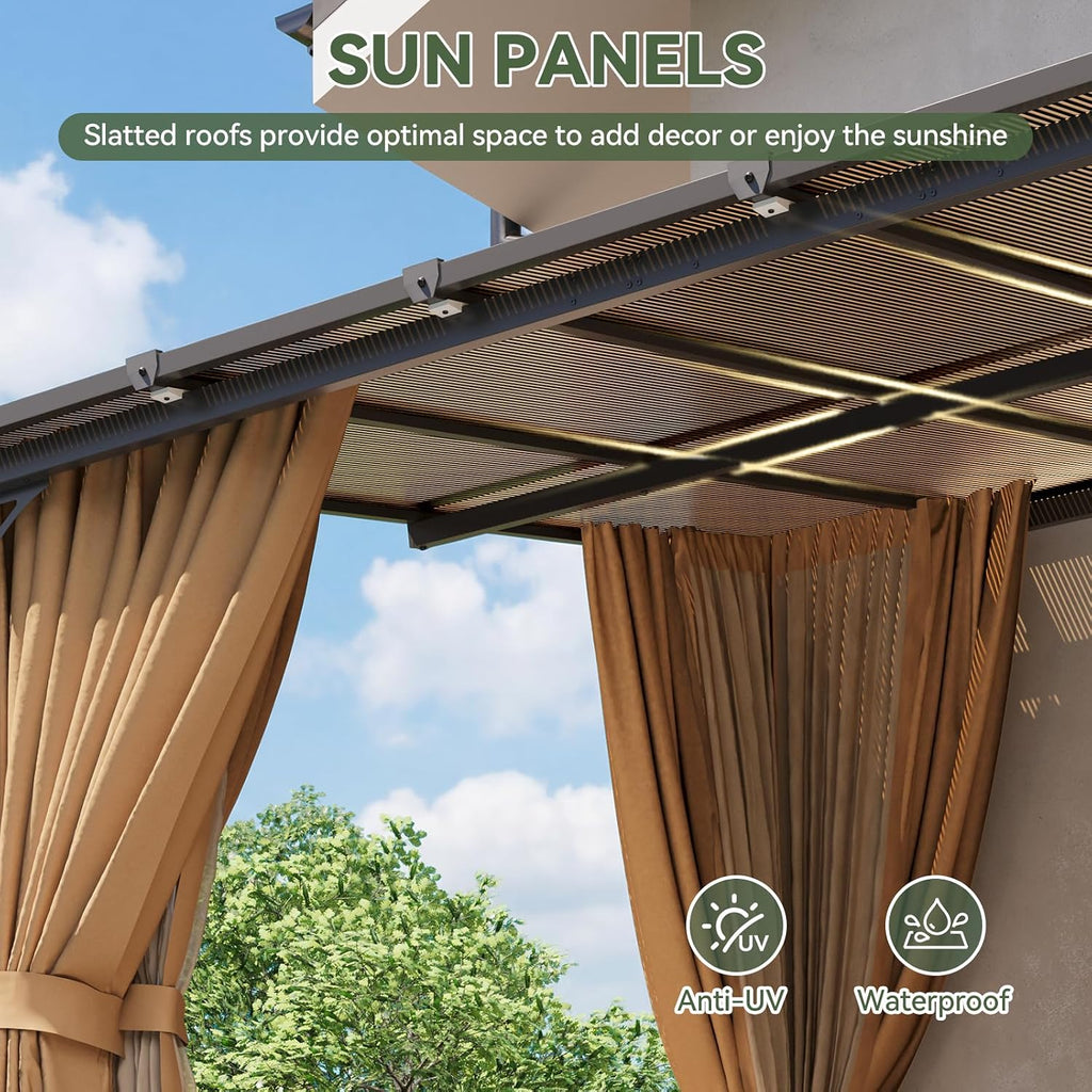 Aoxun 20' x 10' Lean-to Gazebo