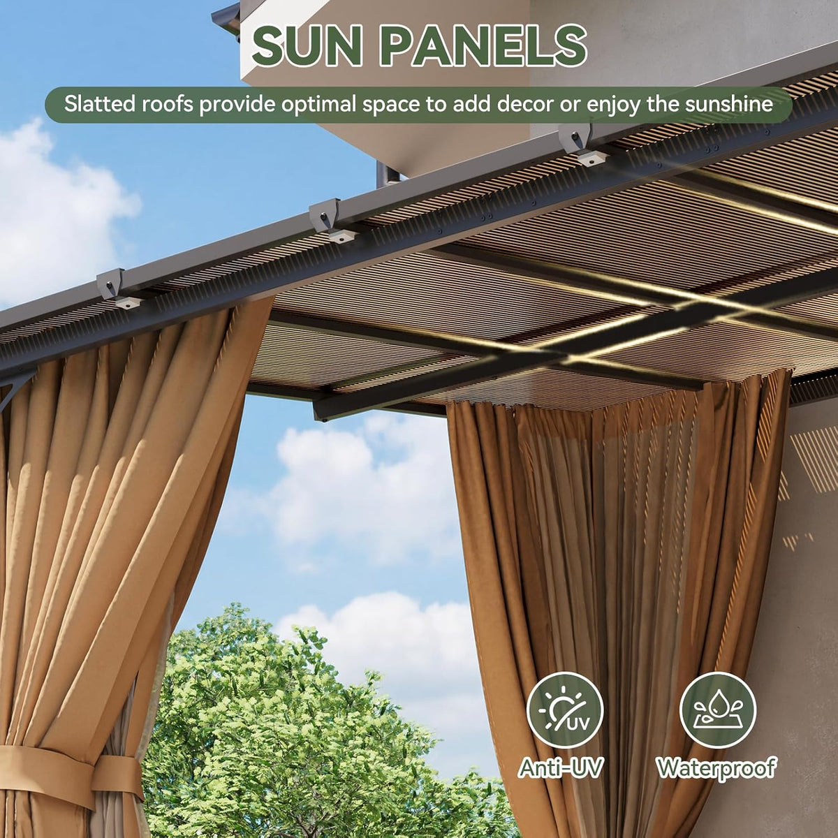 Aoxun 20' x 10' Lean-to Gazebo