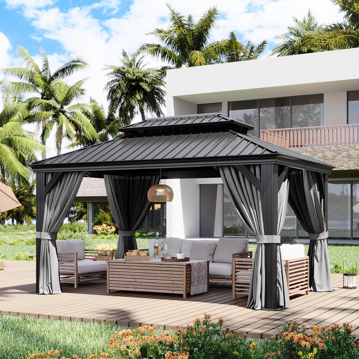Aoxun 12' x 16' Hardtop Gazebo