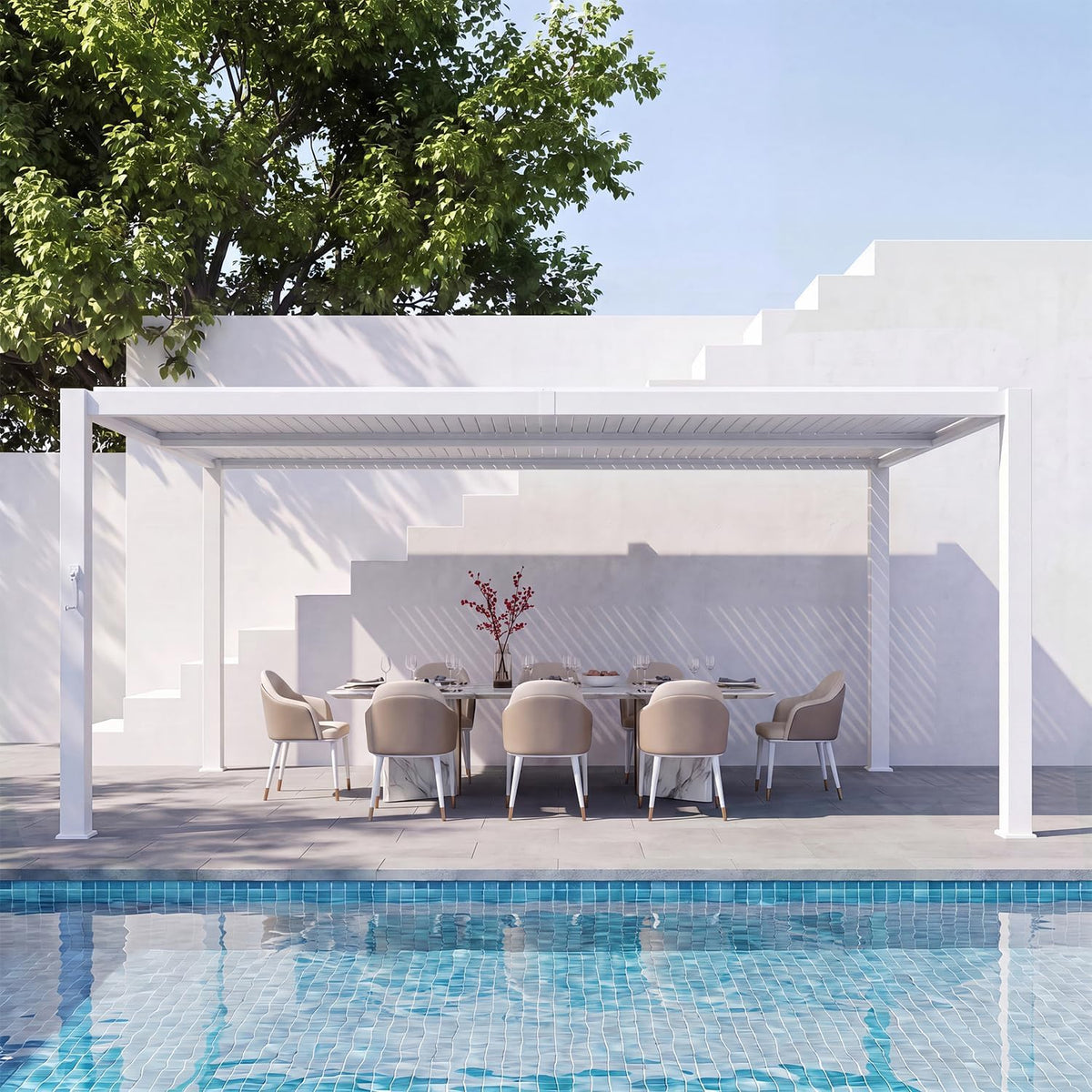 Aoxun 10' x 20' Louvered Pergola