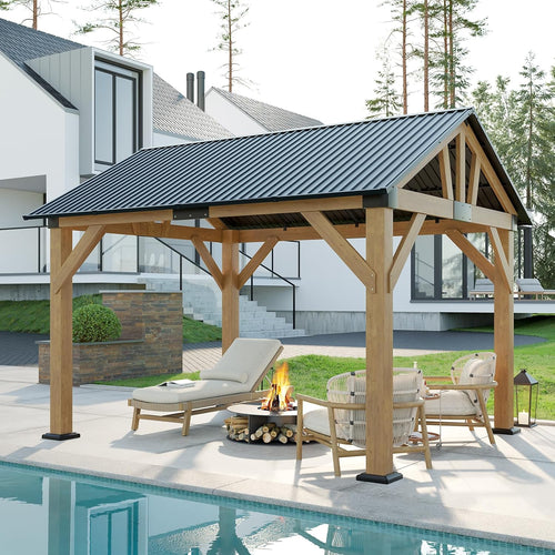 AMERLIFE 10' x 12' Wood Gazebo