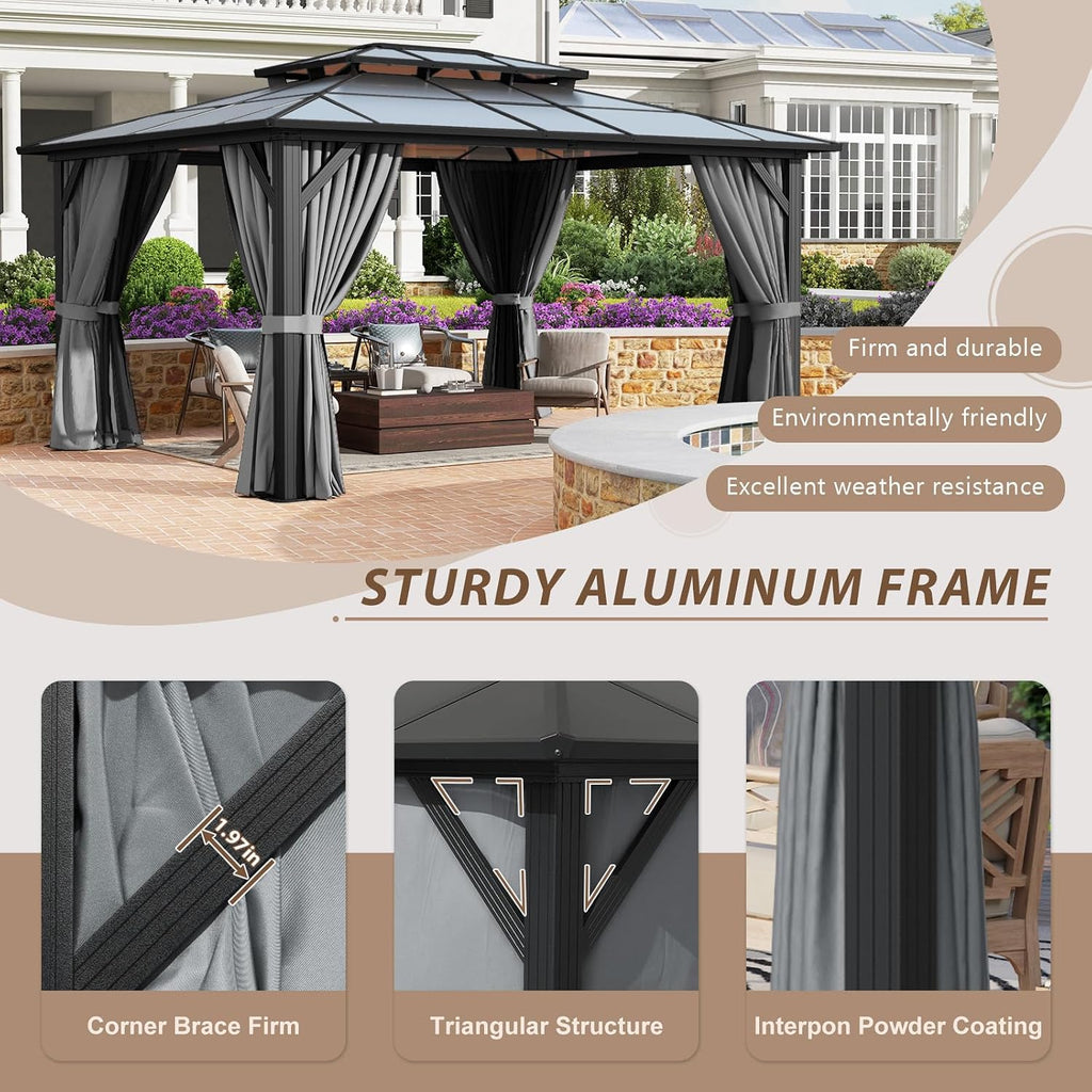 Breezestival 12' x 14' Hardtop Gazebo