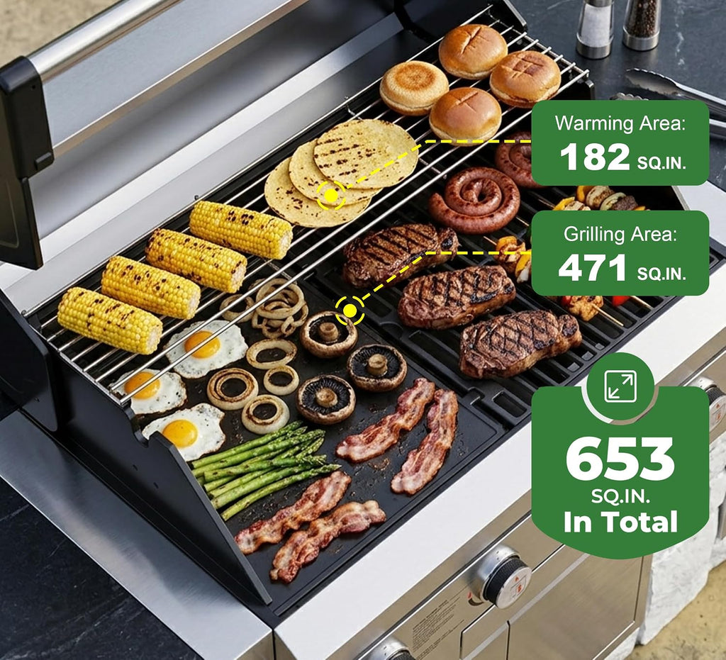 Brand-Man Built-In Built-In Gas Grill - 4-Burner