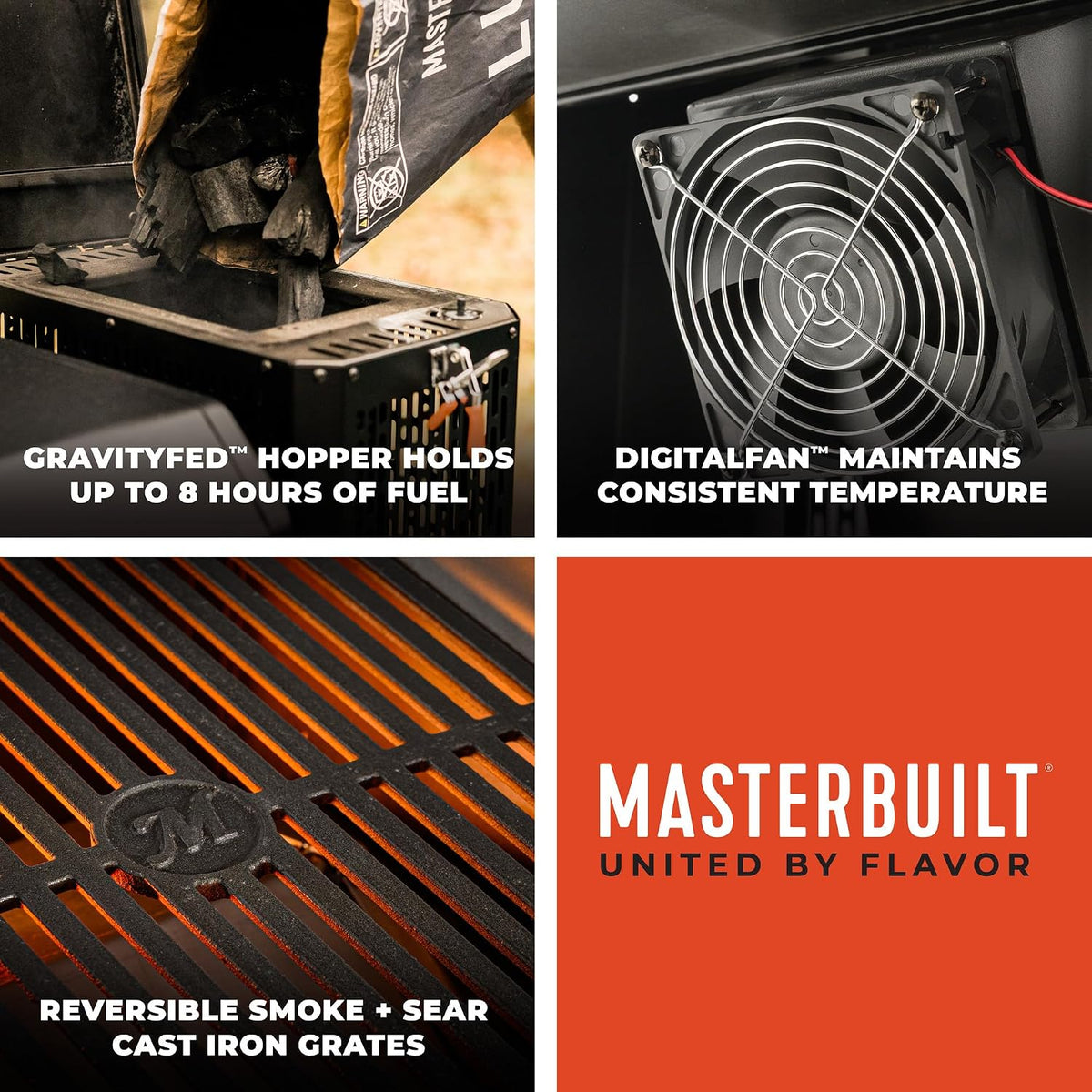 Masterbuilt Gravity Series 1050 Charcoal Smoker - 1050 Sq In