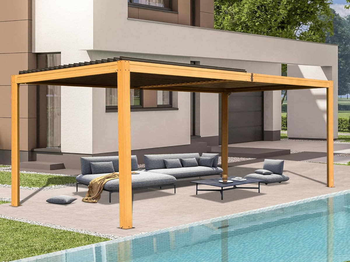 Domi 14' x 24' Louvered Pergola
