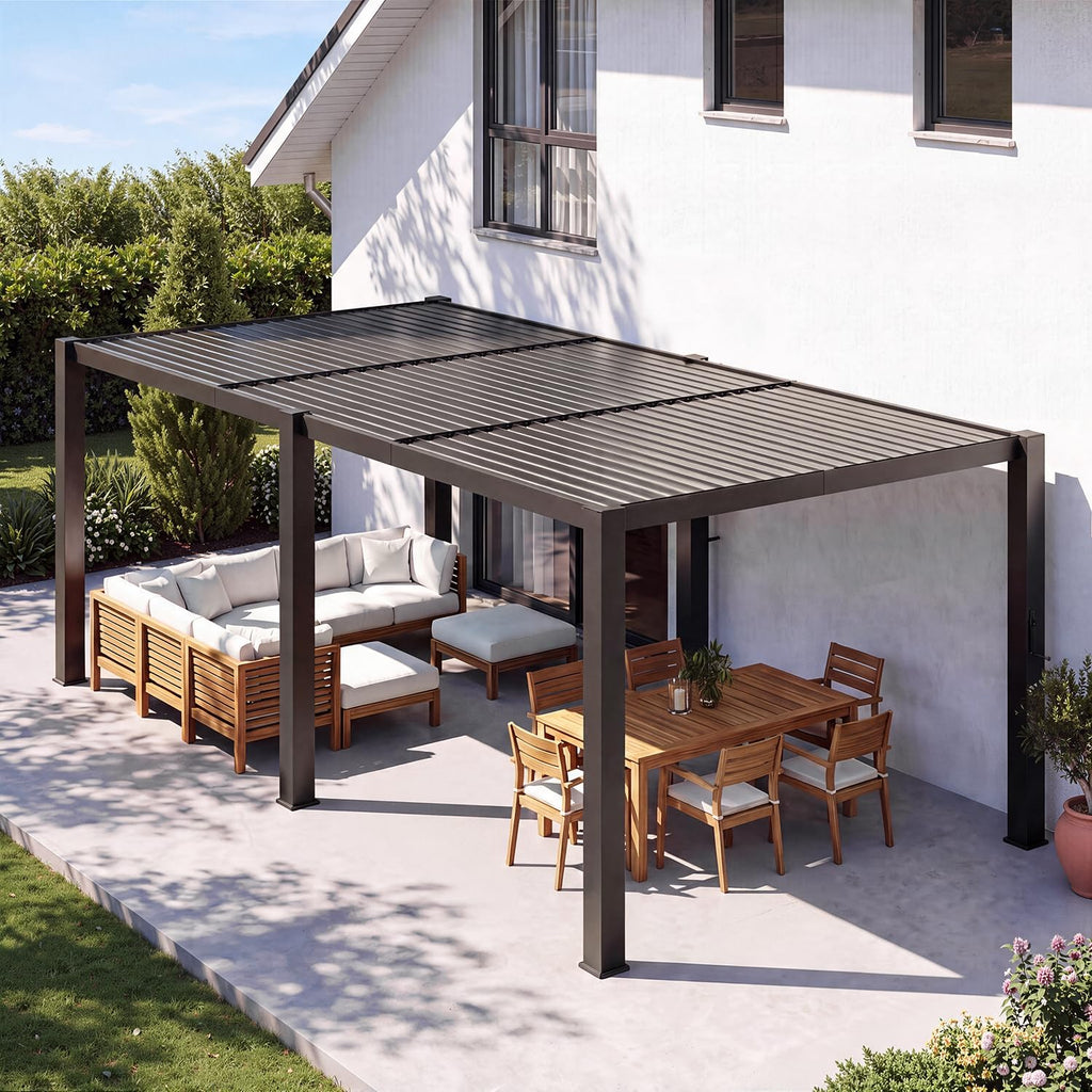 Aoxun 10' x 20' Louvered Pergola
