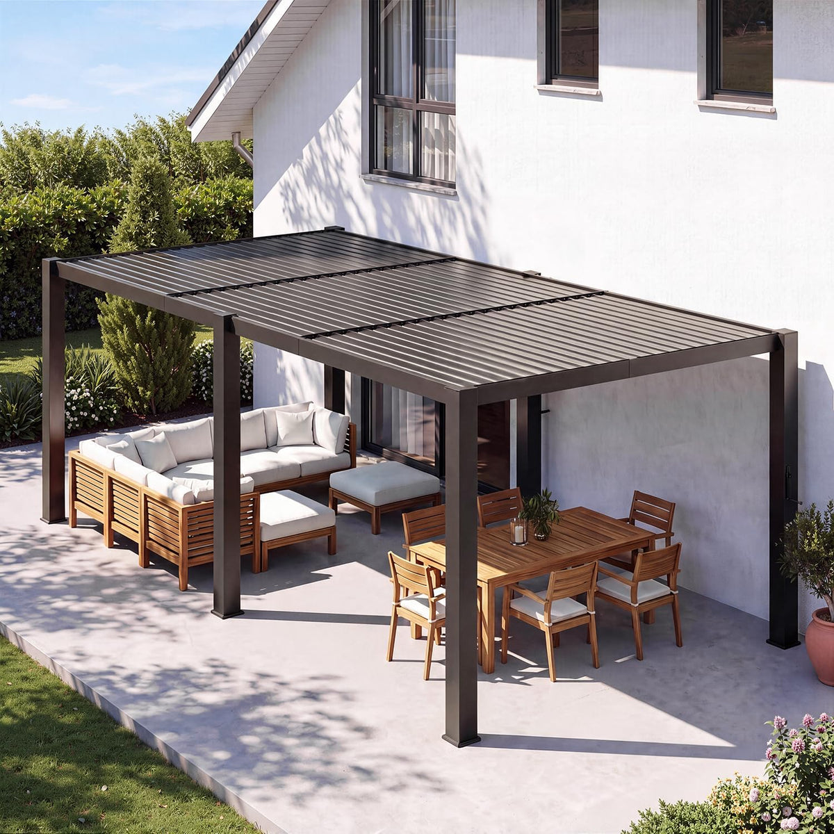Aoxun 10' x 20' Louvered Pergola