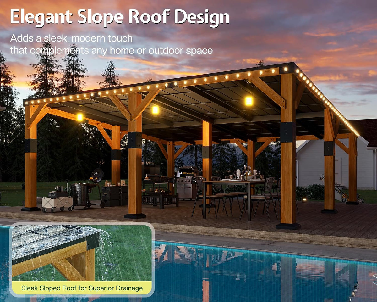 Jocisland 20' x 20' Wood Gazebo