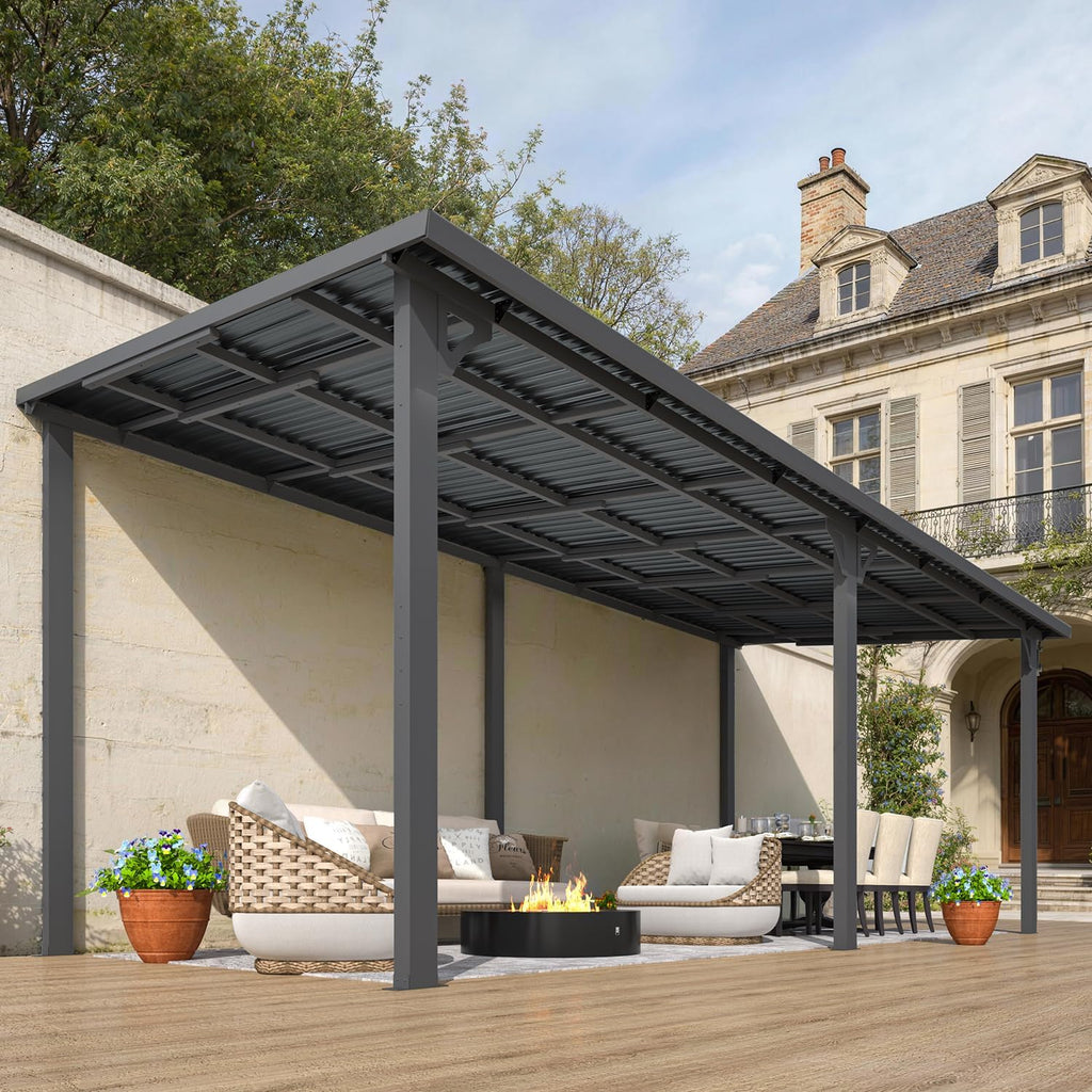 AECOJOY 20' x 8' Lean-to Gazebo