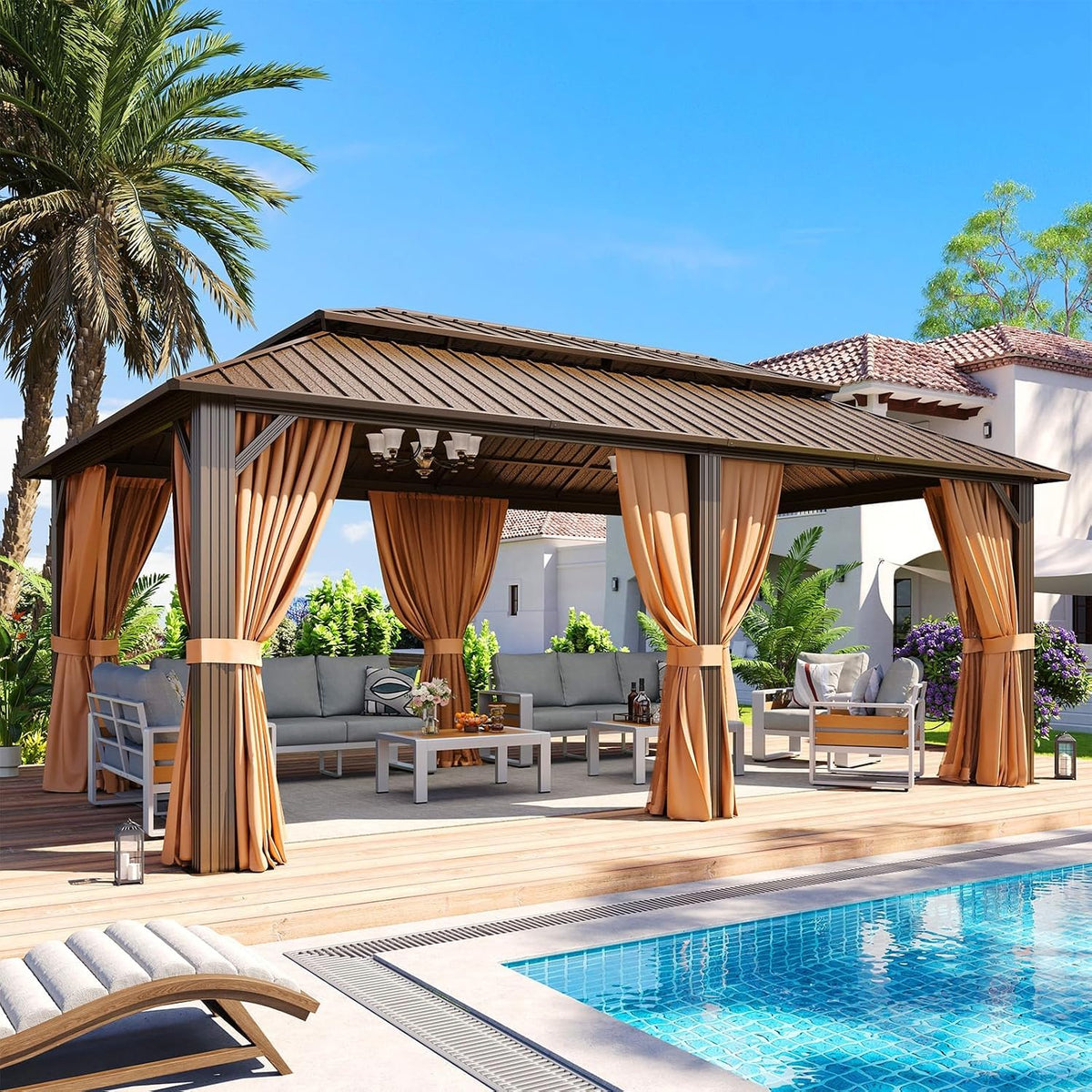 Aoxun 20' x 12' Hardtop Gazebo