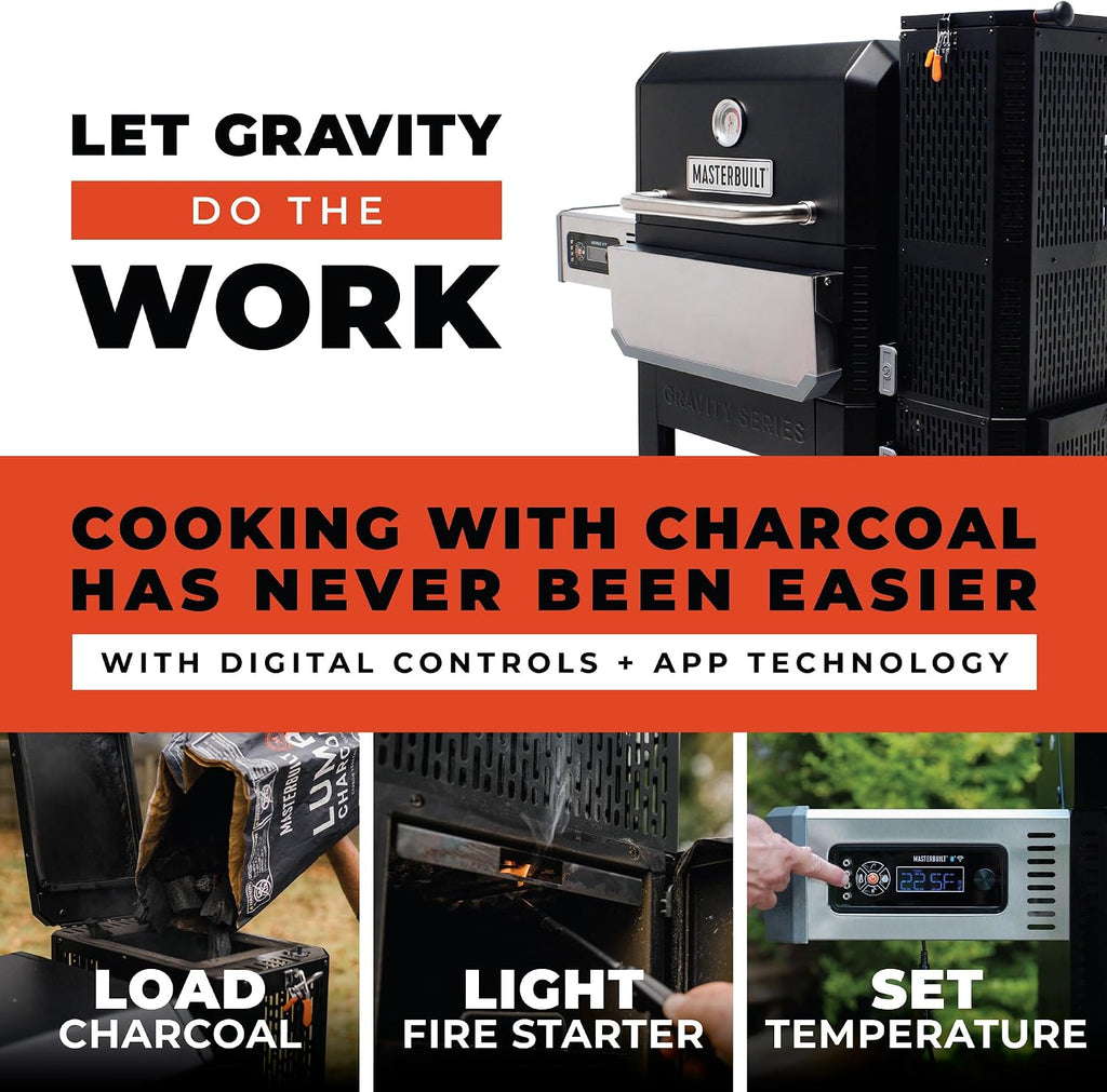 Masterbuilt Gravity Series 800 Charcoal Smoker - 800 Sq In