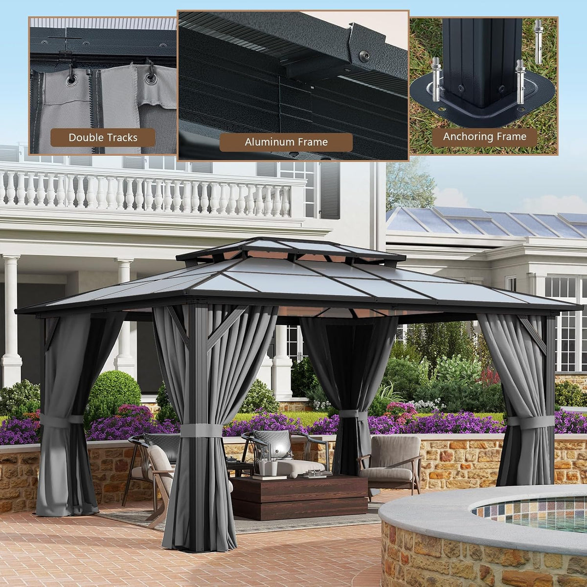 Breezestival 12' x 14' Hardtop Gazebo