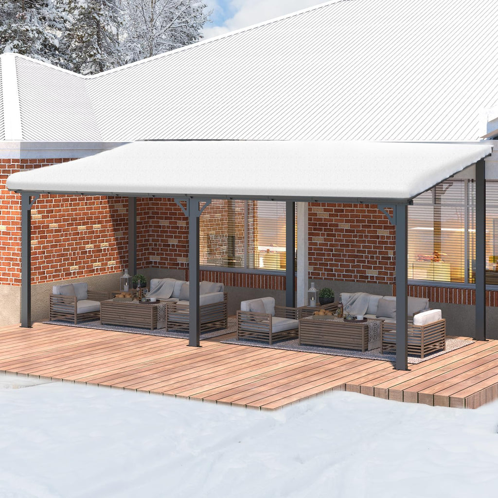 AECOJOY 20' x 8' Lean-to Gazebo
