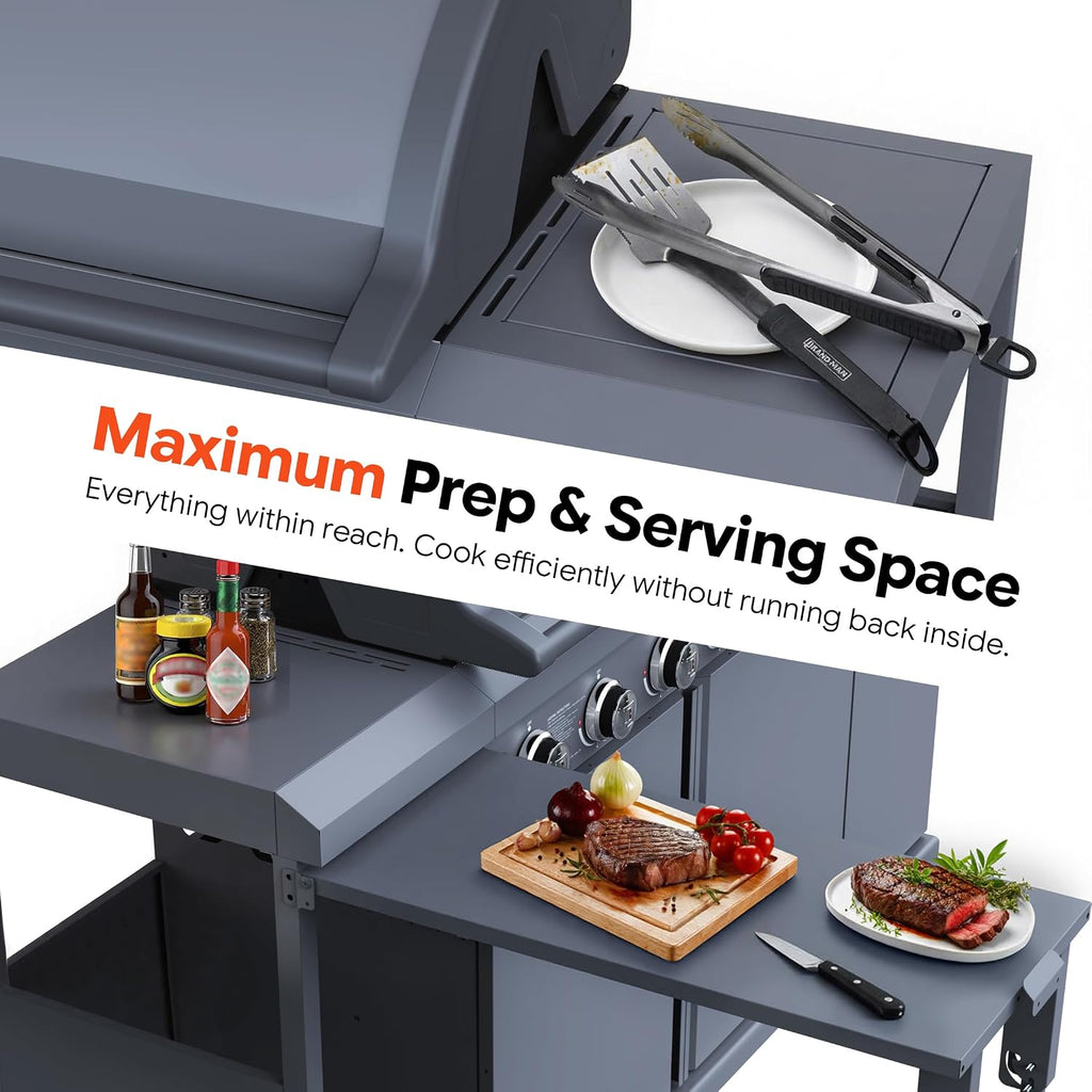 Brand-Man Built-In Gas Grill - 6-Burner