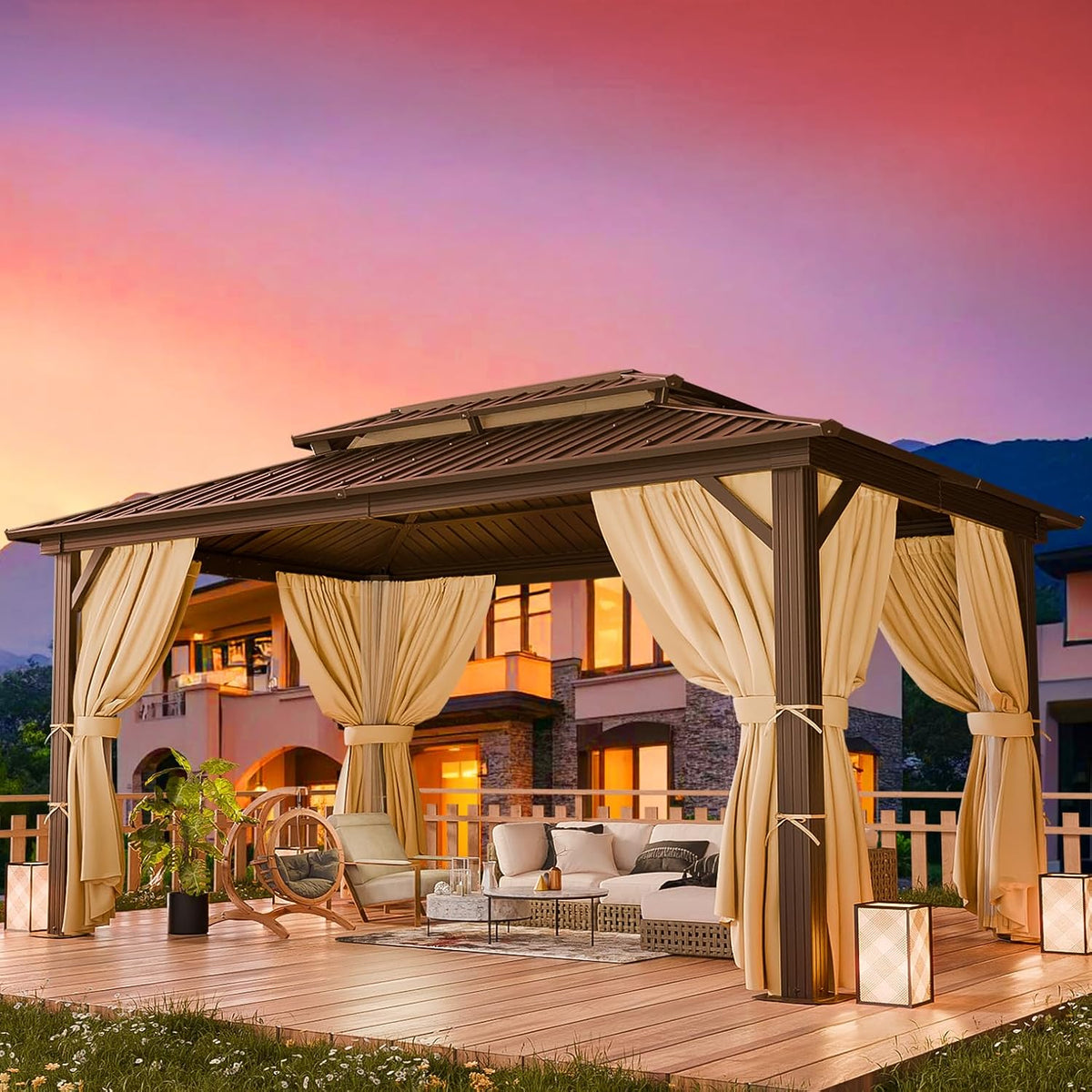 HOTEEL 10' x 12' Hardtop Gazebo