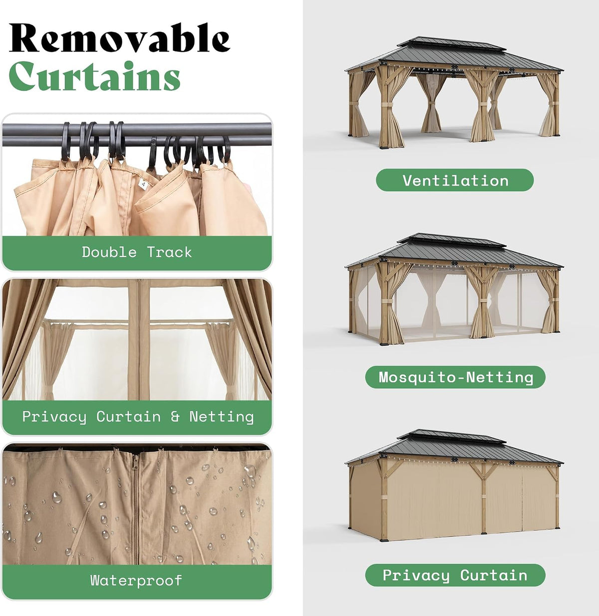 AMERLIFE 12' x 20' Hardtop Gazebo