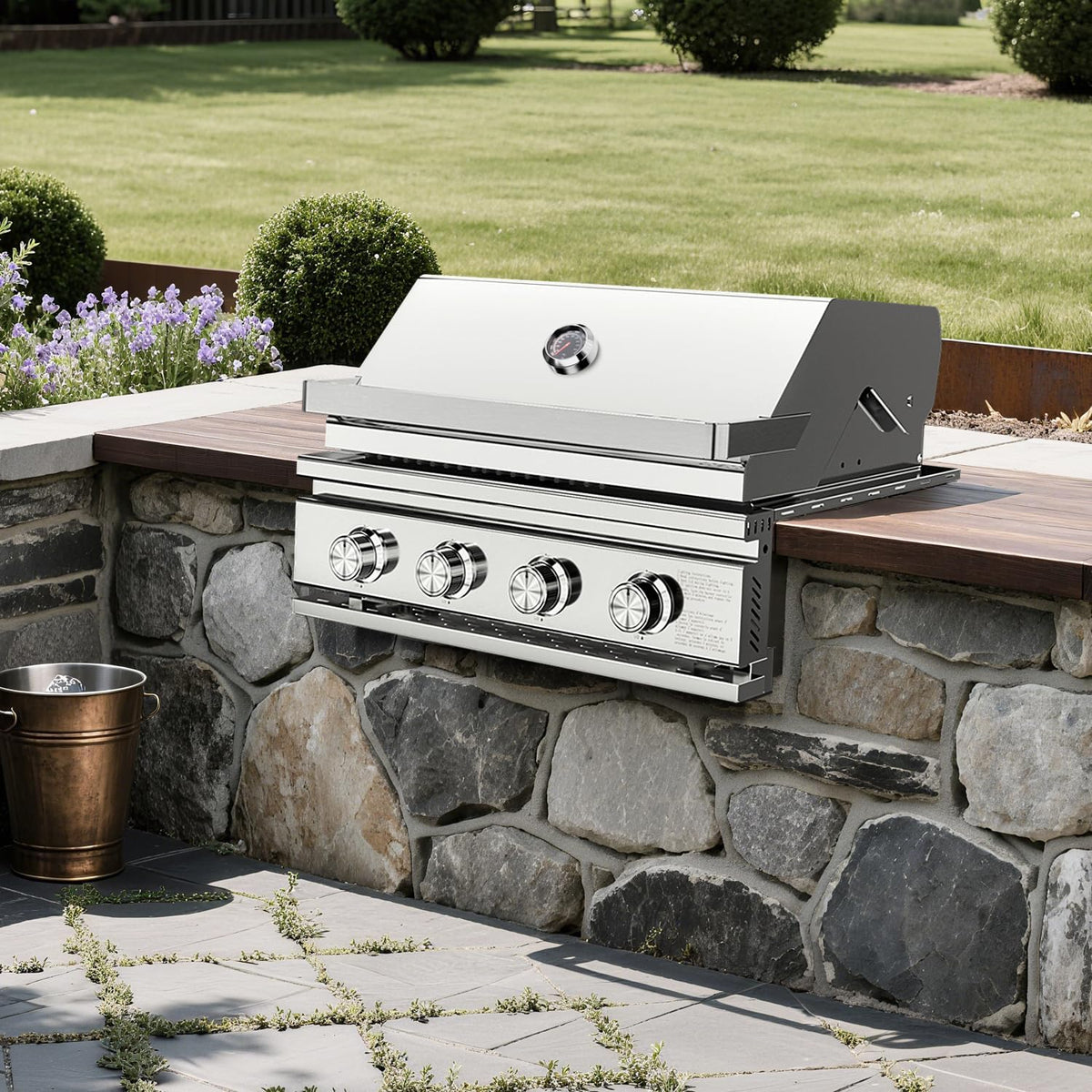 Electactic Built In Gas Grill - 4-Burner, 516 Sq In
