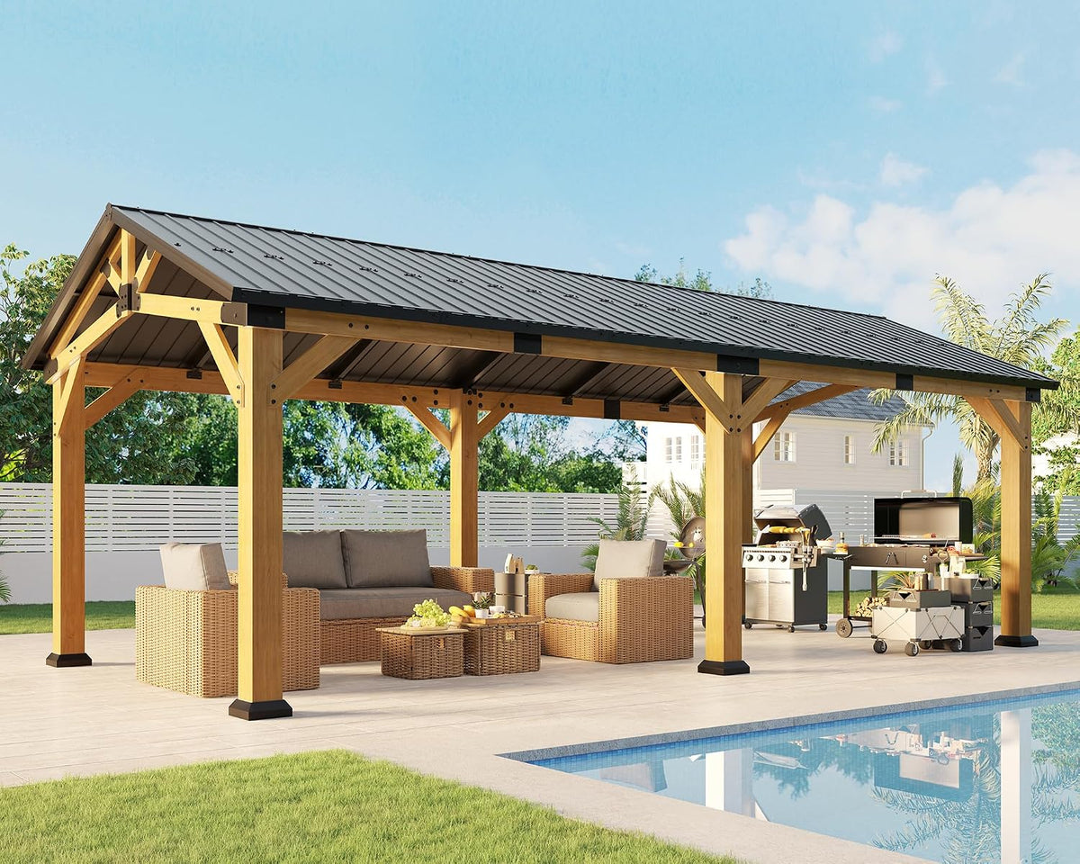 Jocisland 20' x 20' Wood Gazebo