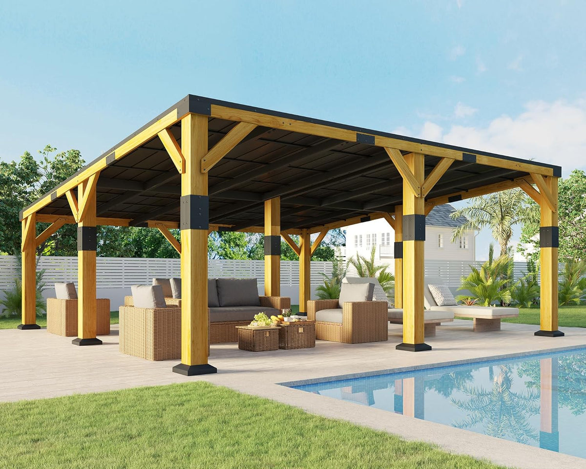 Jocisland 20' x 20' Wood Gazebo